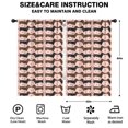 thumbnail image 2 of Blackout Kids Curtains,Dachshund and Heart Pink Pattern Children's Insulated Curtains Set Of 2,Bedroom Essentials,Toddler Room Decor 52"x84", 2 of 5