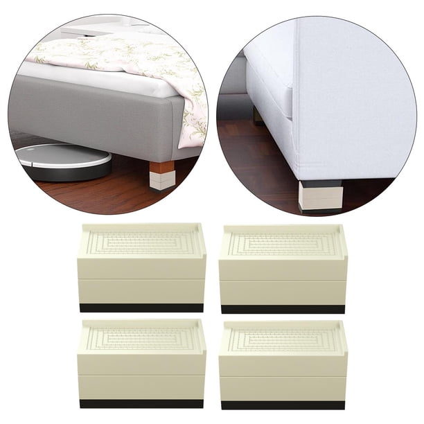 Elevadores de Muebles Yotijar 4 Piezas Beige Grande