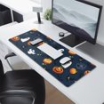 thumbnail image 2 of Long Mouse Pads for Desk,Halloween Ghosts Pumpkins and Spider Webs Desk Mats on Top Of Desks, Desk Mouse Pad Extra Large with 3mm Non-Slip Base and Stitched Edge for Gaming,Work,Home 31.5x11.8in, 2 of 4