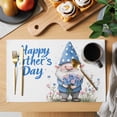 thumbnail image 2 of Father's Day Placemats Set of 6, Dwarf Hold Blue Red Flower Non-Slip Place Mats Washable Table Mats for Kitchen Dining Table Decorations Indoor/Outdoor, 2 of 9