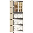 thumbnail image 1 of Halicool Stackable Storage Bins with Lids and Wheels, Stackable Storage drawers, Collapsible Storage Bins with Lids, Closet Organizers and Storage Drawers for Home, Dorm, 1 of 6