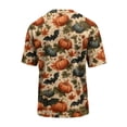 thumbnail image 5 of Halloween Shirts for Men - Graphic Tees Short Sleeve Crewneck Halloween Print Tops Casual Funny Halloween Mens Shirt Costumes, 5 of 5