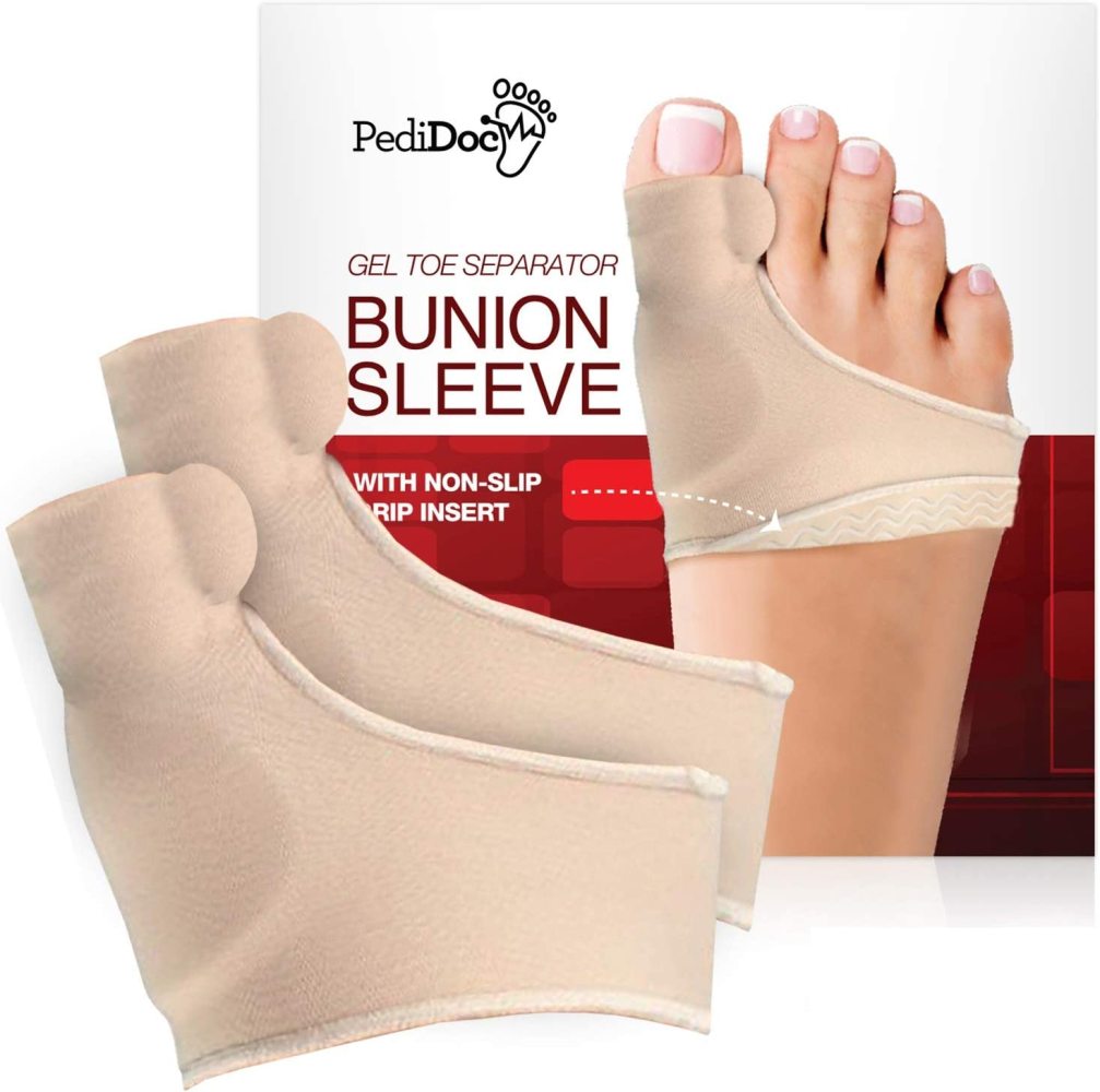 PediDoc Bunion Corrector Bunion Relief Sleeves Bunion Pads Brace Cushions for Women Toe