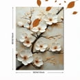 thumbnail image 3 of Qisvanset Framed Canvas Wall Art, 12x16 Inch White Blossom Minimalist Elegant Floral Decor, 3 of 5