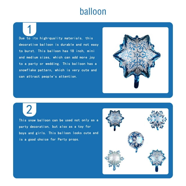 Balloons Birthday Decor Ornament Thicken Surface Home Decors Snowflake Shape Colorful Birthday Balloon 18 Inch Party Fitting Snow Flake