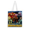 thumbnail image 1 of Fraggle Rock Bolso de tela con estampado de lienzo para mujer, bolsa de compras reutilizable y estética, con cremallera interior, regalo para mujer,40*45cm., 1 of 6