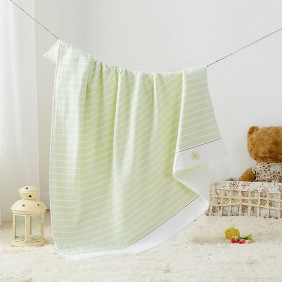 Xihbxyly Edredón de Muselina de Algodón, Tejido Suave de 4 Capas, Diseño Ligero y Transpirable, Ideal para Envolver Al Bebé, para La Siesta o Como Funda para El Cochecito, para Todas Las Estaciones,