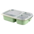 thumbnail image 2 of LINMOUA Adult Lunch Bento Box with 3 Compartments Reusable Plastic Divided Food Storage Container Boxes, 2 of 6