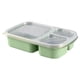 thumbnail image 1 of Lunch Box Reusable 3-Compartment Plastic Divided Food Storage Container Boxes, 1 of 2