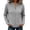 *Gray, variant on VBVC Women's Ribbed Full Zip Mock Neck Cardigan , Ladies' Slim Fit Long Sleeve Top , Casual Lightweight Jacket For Women, Blue , S-5XL