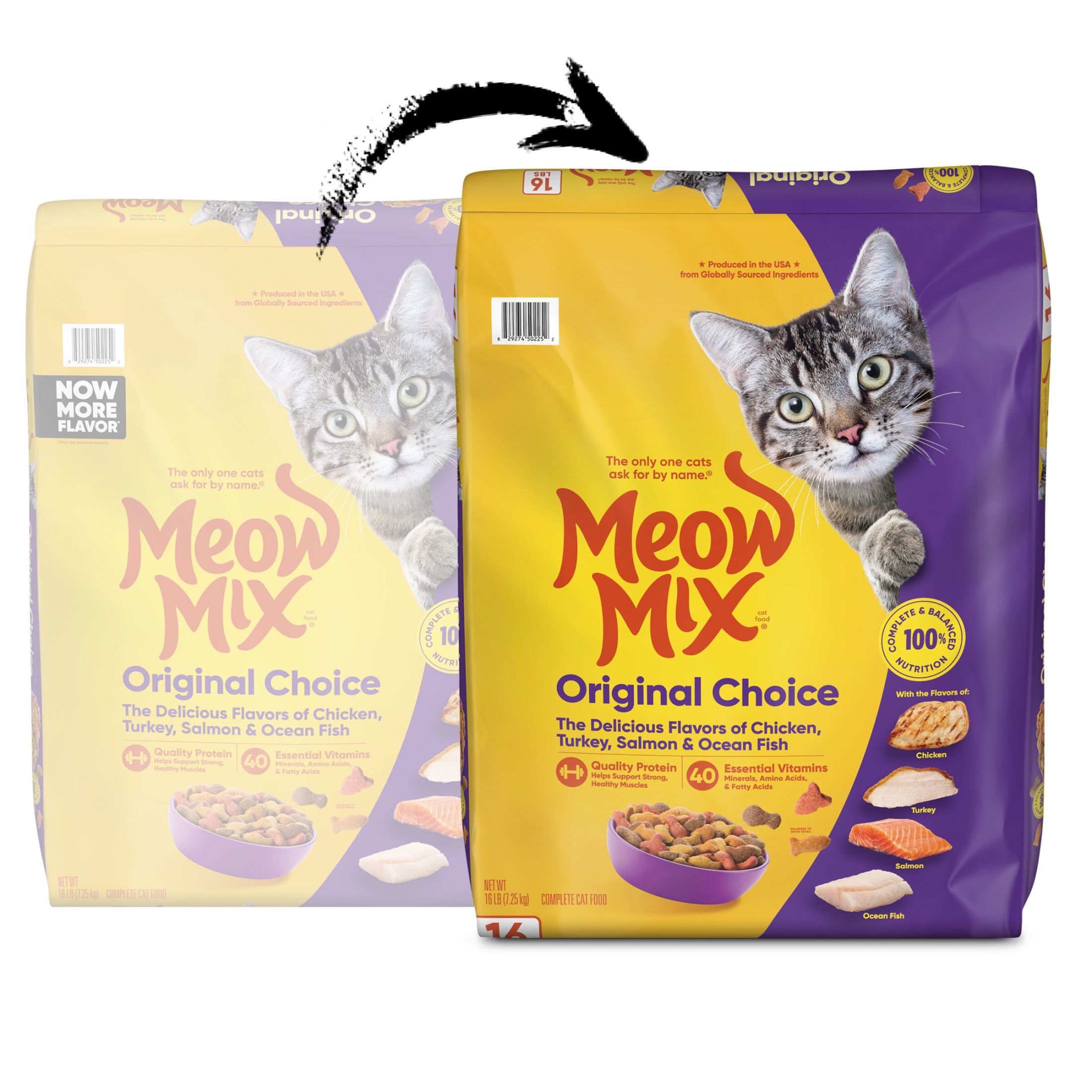 Meow Mix Original Choice Dry Cat Food, 16 lb photo 2
