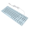 thumbnail image 1 of Wired USB Keyboard, Round 87 Keys Colorful Backlit Gaming Keyboard, Plug And Play Ergonomic Mechanical Touch Computer Keyboard For Desktop Laptop PC, 1 of 8