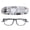 Black / Grey, variant on Blue Light Blocking Reading Glasses Anti Slip Multi Focus Presbyopic Glasses Black Frame Grey Leg 2.00 Strength, 1 Pair
