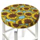 thumbnail image 3 of Disketp Sunflowers Funda Redonda para Taburete, Funda de Cojín para Silla de Bar Suave y Elástica-12 inch, 3 of 7