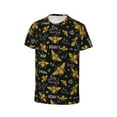 thumbnail image 3 of Honeii Hohey Bee Golden Embroidery Print Kids Boy T-Shirt,Breathable Round Neck Tee,Stylish Summer Tee for Boys, for Outdoor Activities and Casual Wear, 3 of 7