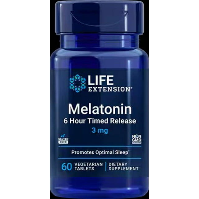LIFE EXTENSION | MEL de liberación prolongada 3mg | 60 Tabletas