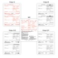 Office Depot® Brand W2 Laser Tax Forms, 6Part, 2Up, 81/2" x 11", Pack Of 25 Form Sets