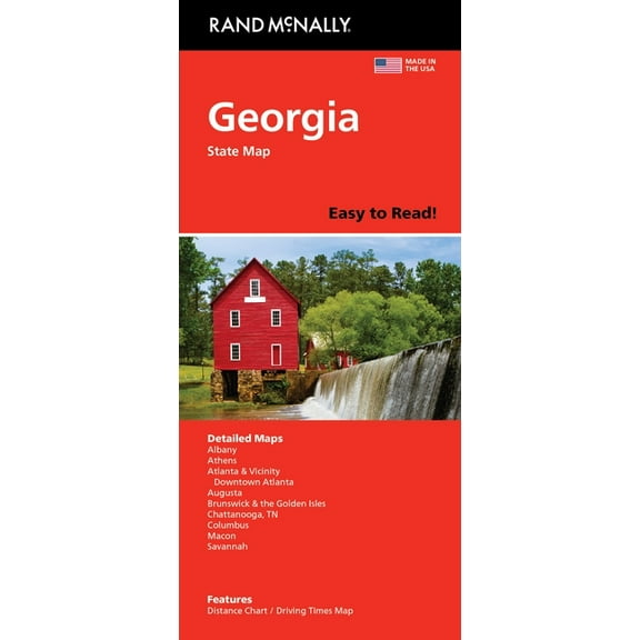 Rand McNally Easy to Read: Georgia State Map, (Paperback)