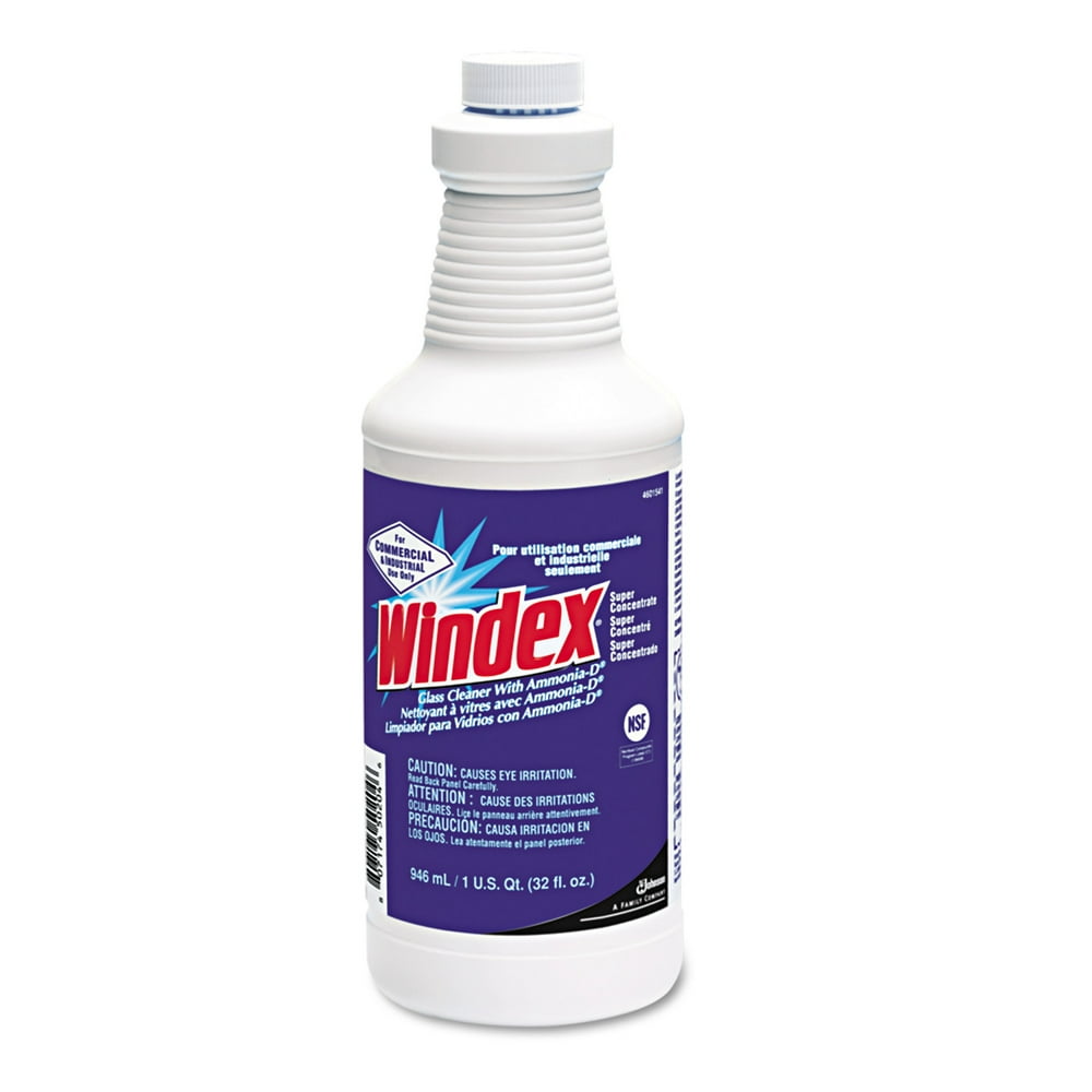 Windex Glass Cleaner Concentrate, AmmoniaD, 32oz Dispenser Bottle