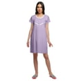 thumbnail image 3 of Moomaya Womens Button Placket Nursing Nightwear Printed Nightdress For Ladies, 3 of 6