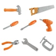 thumbnail image 3 of 8 herramientas de juguete para taller, herramienta de juego de simulación, juego de herramientas para , suministros para fiestas de construcción perfke reparación llave juguetes, 3 of 9