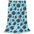 thumbnail image 2 of Pofeuu Graduation Hats1 Print Ultra-Soft Micro Fleece Blanket,for Bed Or Sofa,All Season Throw Blankets Flannel Blanket-80"x60", 2 of 7