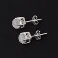 thumbnail image 3 of Mooneye 5mm Round Shape Moonstone 925 Sterling Silver Solitaire Women Stud Wedding Gifts Earrings, 3 of 5
