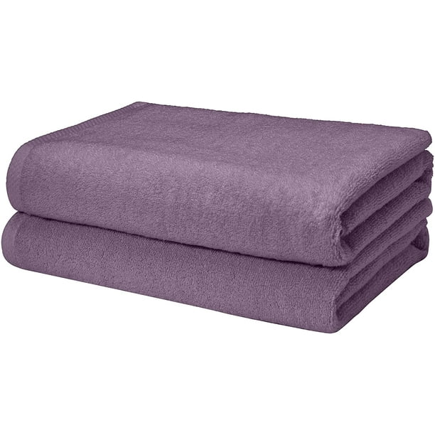 Quick-Dry Bath Towels - 100% Cotton, 2-Pack, Lavender - Walmart.com