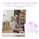 thumbnail image 2 of Cloud de corazón Cubo de cristal en aromátano Clear Cubic Crystal Desktop Decor transparente, 2 of 4