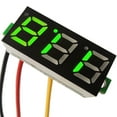thumbnail image 1 of 3-Wires Mini DC 0-100V 0.28" 3-Digital Voltmeter LED Voltage Panel Meter 5pcs, 1 of 9