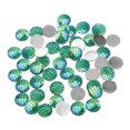 thumbnail image 2 of 50 Uds 12mm Cabujones de resina con fondo plano cabujones astilla Verde redondo Sunnimix Estilo de Fishscale, 2 of 8