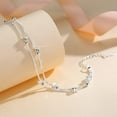 thumbnail image 5 of L.Karden Pulsera de plata para joyería de mujer,Pulsera de plata de ley S925 Pulseras de la amistad Pulseras lindas de estrellas para niñas,Regalo para mamá,Regalo para el día de la madre..., 5 of 5