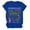 Blue, variant on Womens Summer Crew Neck Short Sleeve Tops Cropped Length Botanical Tees Graphic Pattern Printed Fashion T-Shirts
