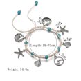 thumbnail image 4 of Women Anklet Fashion Starfish Shell Adjustable Foot Chain Ankle Charm Bracelet, 4 of 7