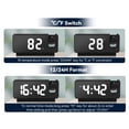 thumbnail image 7 of LIZZ Projection Alarm Clocks for Bedrooms,LED Digital Clock with 180° Rotatable Projector on Ceiling Wall,Snooze Model,12/24H,2-Level Brightness Indoor Temperature for Heavy Sleepers Adults, 7 of 7