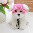 thumbnail image 2 of Pet Dog Cat Hat Cute Bow Sunshade Cap Breathable Summer Uv Protection Sunhat With Adjustable Buckle Pets Supplies, 2 of 9