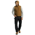 thumbnail image 3 of Wrangler Workwear Men's Durable Quilted Lined Hooded Duck Work Vest, Size S-5XL, 3 of 11