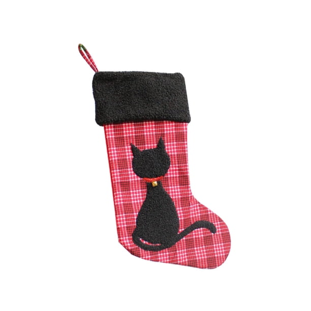 Bolsas portátiles para regalos navideños, bolsas de regalo con asas, calcetines decorativos Rojo