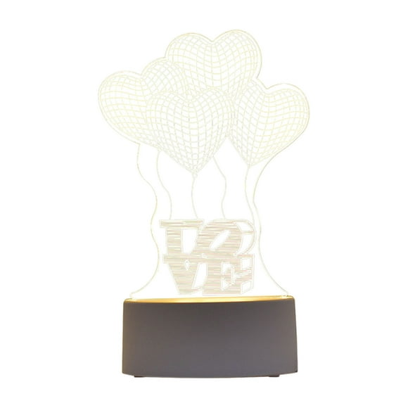 RKSTN Lights Creative LED Ambient Night , Children's Night, 3D Desk Lamp, USB Powered 7 Color Changes, Room Decoration, Gifts For Children And Girls Lights