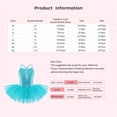 thumbnail image 3 of Eandarui Kids Girls Spaghetti Shoulder Straps Shiny Sequins Leotard Tutu Dress for Ballet Dance Blue XL, 3 of 7