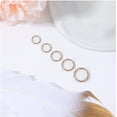 thumbnail image 2 of 16G Clicker Nose Piercing Septum Ring Basic Rose Gold Conch Helix Cartilage Piercing Earring, 2 of 6