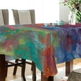thumbnail image 3 of Dreamtimes Chinese Style Tablecloth, Waterproof Washable Polyester Square Table Cover, Durable Tablecloth for Kitchen Dining Table Party Decor, 54"x72", 3 of 7