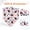 A001- A, variant on Pet Bandana with Pumpkin and Rainbow Print, Adjustable Tie, White with Autumn Patterns, for Dogs and Cats