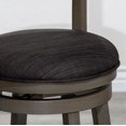 thumbnail image 6 of DTY Indoor Living Granby 4-Slat Back Fabric Swivel Stool, 30" Bar Height, Weathered Gray Finish, Charcoal Fabric Seat, 6 of 10