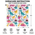thumbnail image 2 of Blackout Kids Curtains,Cute Dinosaur Pattern Childrens Insulated Curtains Set Of 2,Bedroom Essentials,Toddler Room Decor 42x84in(106x213cm), 2 of 4