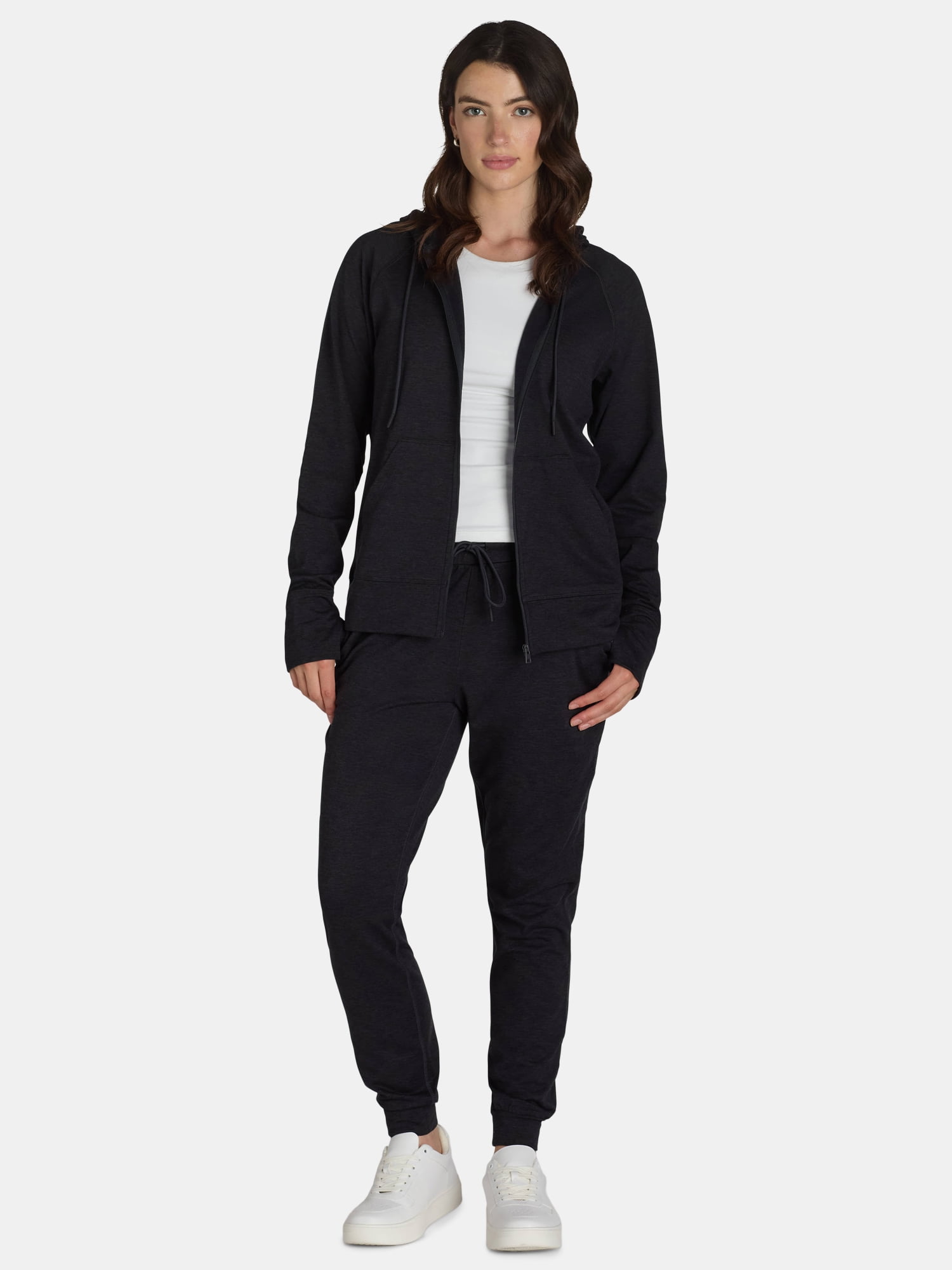 Athletic Works Women's and Women's Plus ButterCore Zip-Up Hoodie, Sizes XS-4X