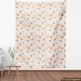 thumbnail image 4 of Ambesonne Floral Fabric by the Yard Upholstery, Blossoming Cosmos Flowers, 10 Yards, Dark Peach Pale Eggplant, 4 of 5