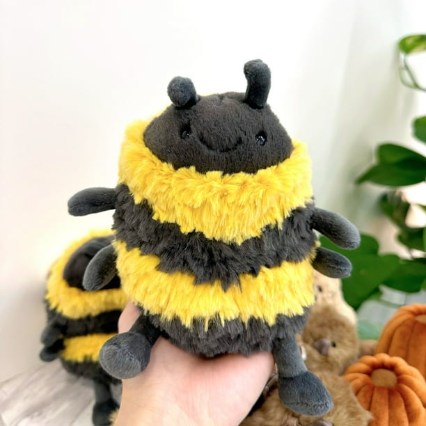 Jellycat Albee Bee Plush Toy - 6.30 Inch Yellow, Soft and Fuzzy