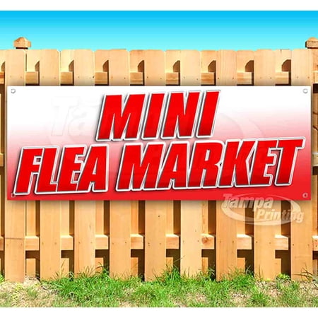 Mni Flea Market 13 oz Vinyl Banner With Metal Grommets