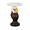 Eagle, variant on Eagle Head Accent Table, Brown Antique White Resin Animal Statue End Table with Faux Marble Top for Living Room